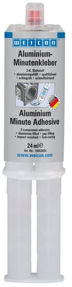 WEICON Aluminium-Minutenkleber | Flüssigmetall Epoxidharzklebstoff | 24 ml | aluminium