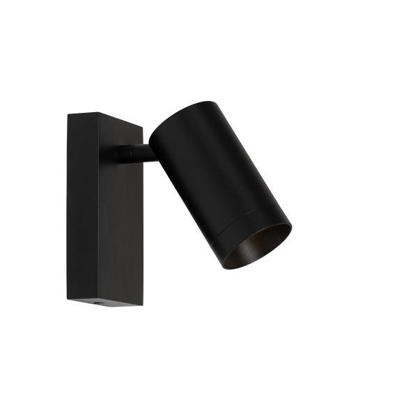 Schwarze Wandleuchte für den Innenbereich
