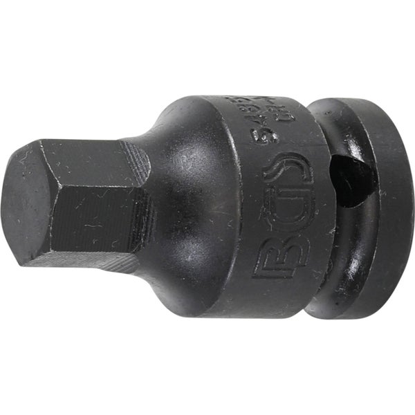 BGS Kraft-Bit-Einsatz Antrieb Innenvierkant 12,5 mm (1/2) Innensechskant 13 mm - 5485-13