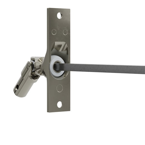 Geiger Gelenklager 45°- G001 | Grundplatte 22 x 85 mm | Kurbelzapfen 12,9 mm | 6 mm Vierkant - Länge 300 mm