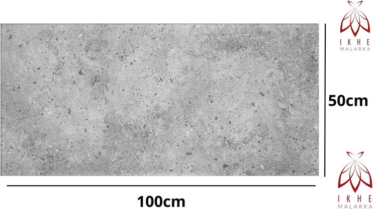 Betonoptik Imitat Paneelen aus Polystyrol XPS Styropor Deckenpaneelen Wandpaneelen 3mm dick - 100x50cm 0,5m² 107XL