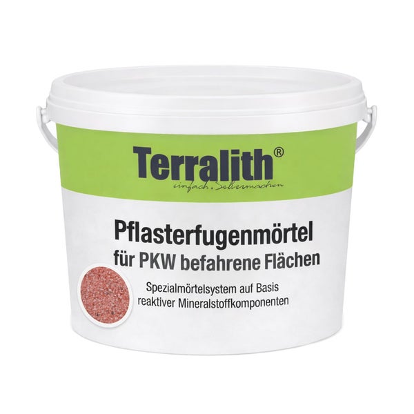 Terralith Pflasterfugenmörtel für PKW befahrene Flächen im Eimer
