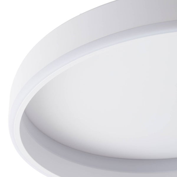 Lindby LED Smart Home Deckenlampe Yasmen dimmbar (Modern) in Weiß (1 flammig, ) - Deckenleuchte Lampe Wohnzimmerleuchte