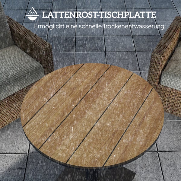 Dekorative Tischleuchte mit rechteckigem Metallrahmen auf einem Tisch