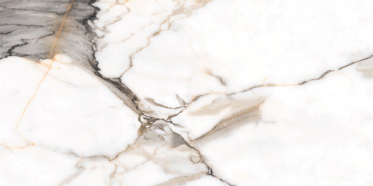 Muster einer weißen Marmorfliese mit grauer Maserung