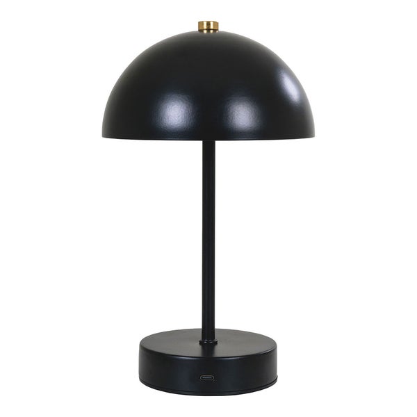 Holt Tischlampe LED wiederaufladbar schwarz. 15 X 15 X 25 cm