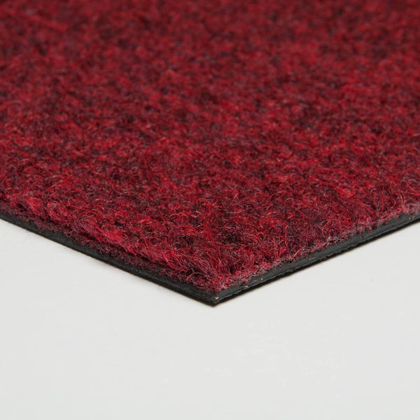 Schatex Teppichfliesen rot Messe und Büro Teppich Fliesen aus Nadelvlies Selbstliegende Teppichboden Fliesen ideal als Messeteppich