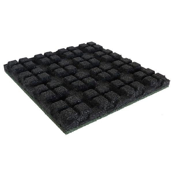 Gummifliese 55 mm - 50 x 50 cm - Grün
