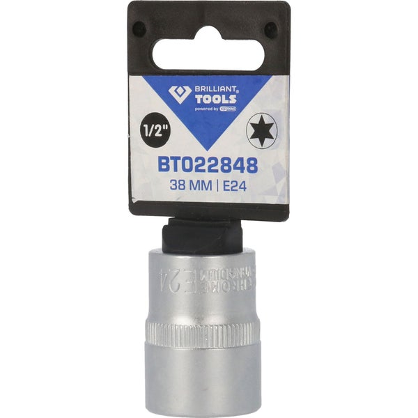 Brilliant Tools Steckschlüssel Einsatz E24, 1/2 Zoll, 38 Millimeter