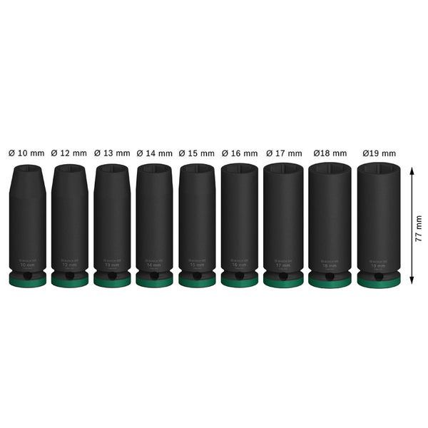 Bosch PRO Impact Socket Set 1/2 tief 9‑tlg. - 2608003039