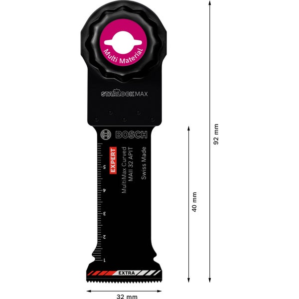 Bosch 10x Expert MultiMax Starlock Max MAII 32 APIT Tauchsägeblatt für Multifunktionswerkzeuge 70 x 32 mm - 2608900032