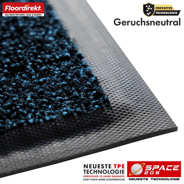 Fußmatte mit geruchsneutraler Technologie und Floordirekt Logo