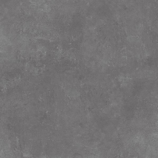 Bodenfliese aus Feinsteinzeug in Betonoptik, grau, matte Oberfläche, strukturierte Textur.