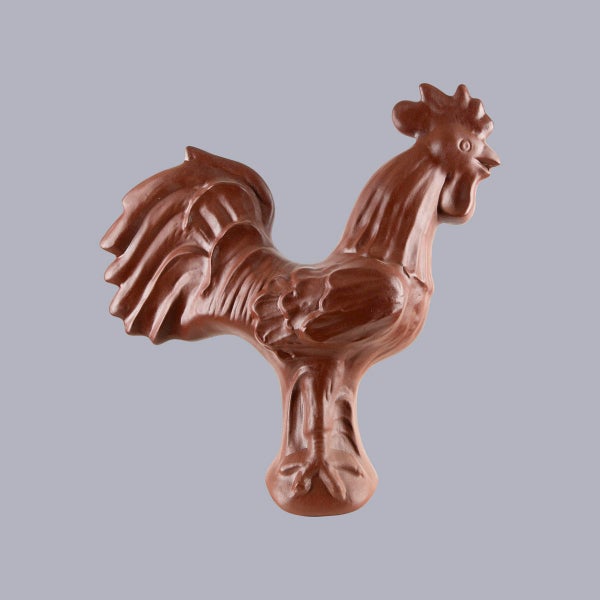 Dachschmuck Hahn aus Keramik für Firstziegel