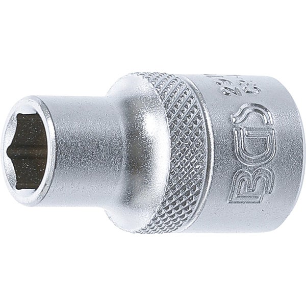 BGS Steckschlüssel-Einsatz Sechskant Antrieb Innenvierkant 12,5 mm (1/2) SW 10 mm - 2910