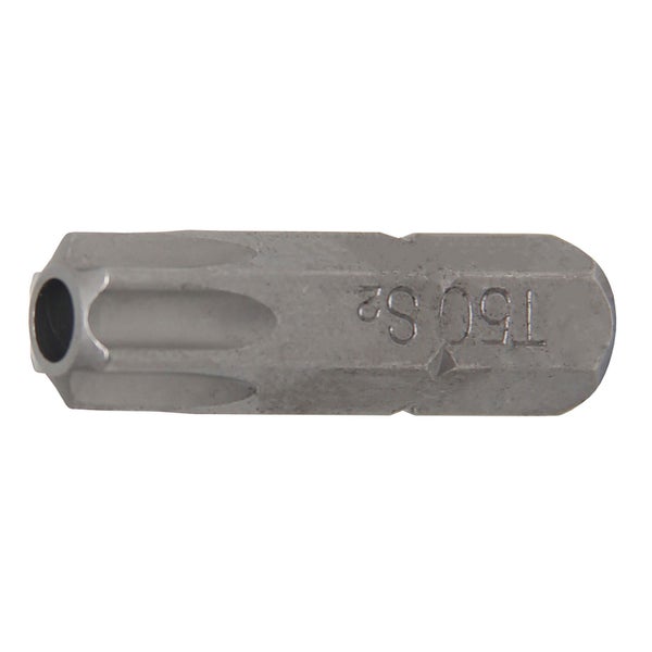 BGS Bit Länge 30 mm Antrieb Außensechskant 8 mm (5/16) T-Profil (für Torx) mit Bohrung T50 - 4450