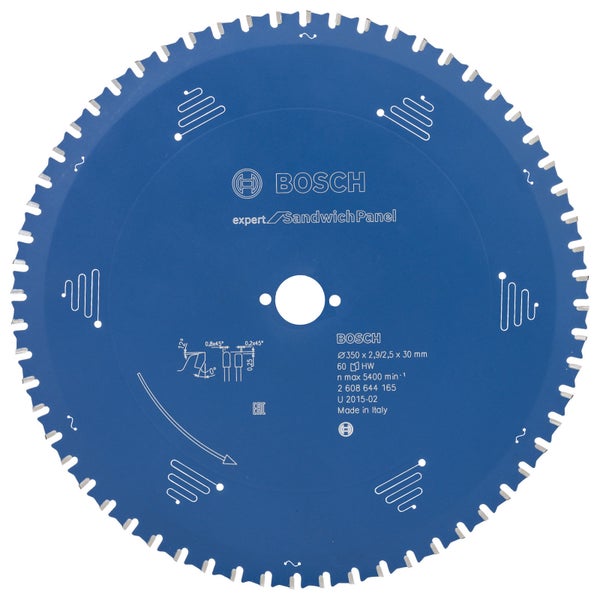 Bosch Kreissägeblatt Expert for Sandwich Panel für Handkreissägen 350 x 30 x 2,9 mm 60 - 2608644165