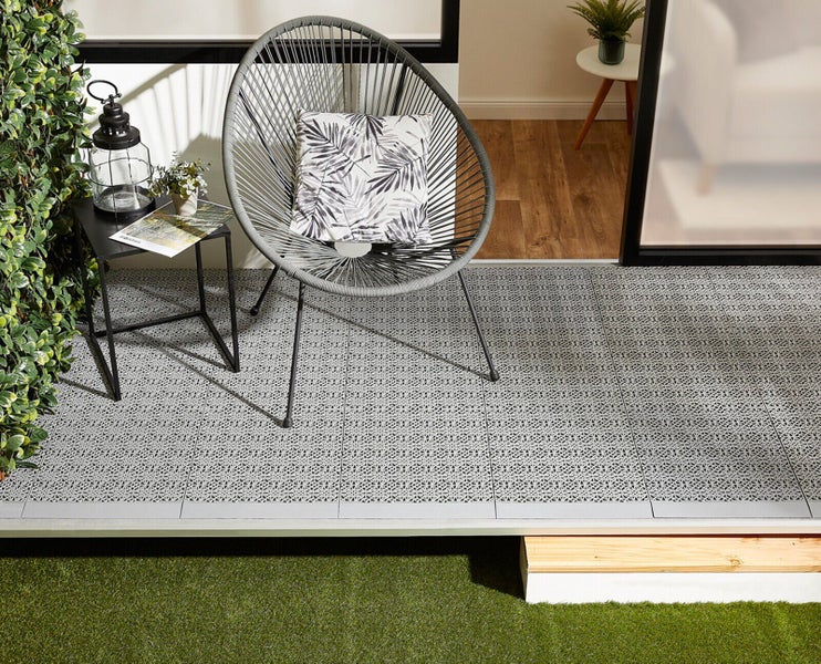 Klickfliese Terra Sol 38 x 38 cm Hellgrau 2 m²
