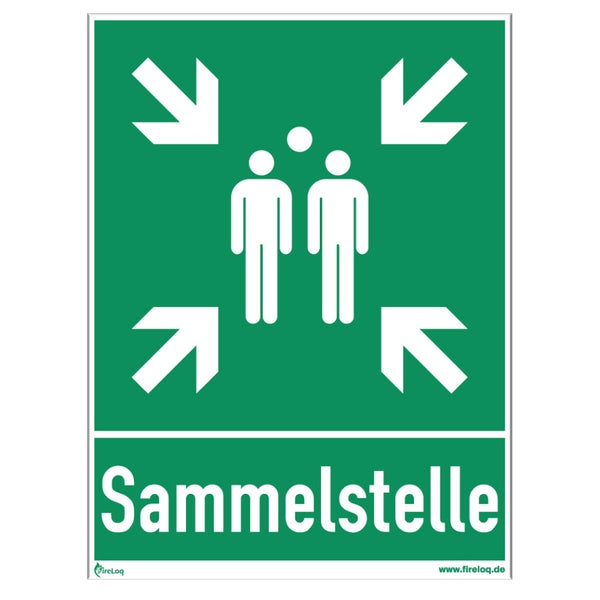 Sammelstelle Hinweisschild