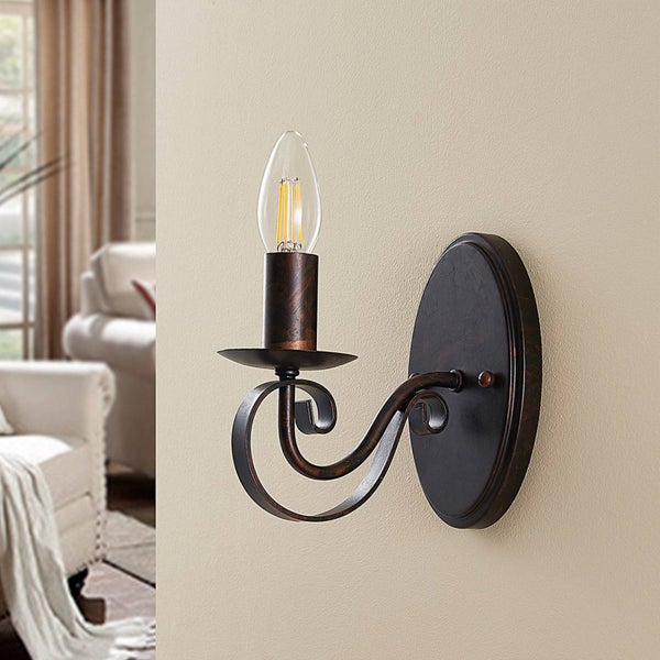 Wandleuchte mit Vintage Design und Leuchtmittel