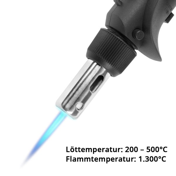 Gas-Lötkolben GLK-500 ST Gas-Löt-Set 200 - 500°C Löttemperatur