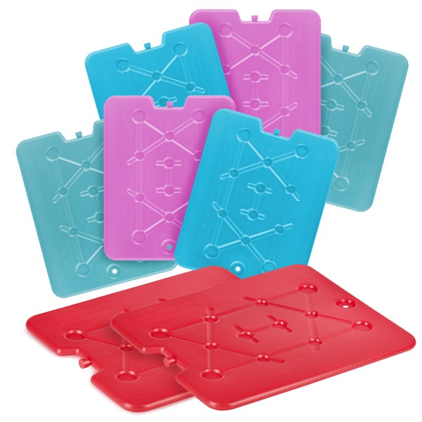 Mehrere Kühlakkus aus Kunststoff