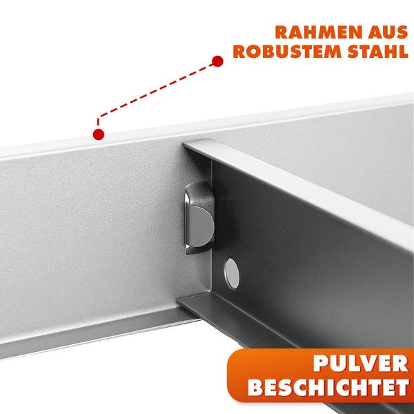 FLOORDIREKT Schwerlastregal Rhino - bis 1050 kg - Pulverbeschichtet - 180 x 90 x 45 cm Verzinkt