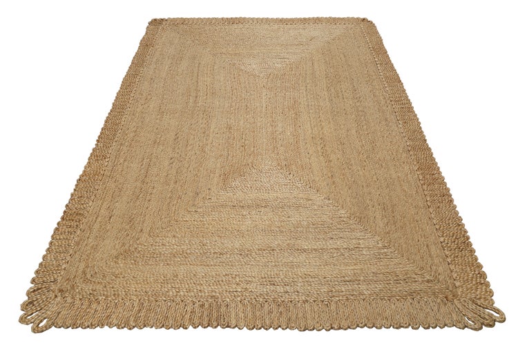 June Jute - Teppich - natürlich, handgewebt, schwer 80x150 cm