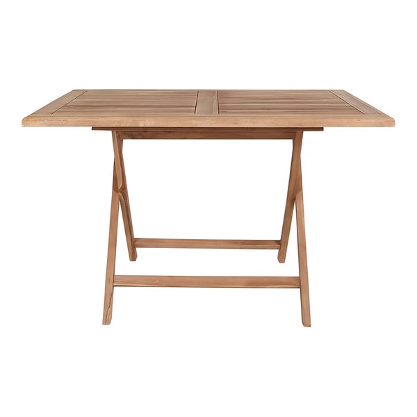 Oline Gartentisch 80x120 cm Teakholz massiv. 80 X 120 X 75 cm