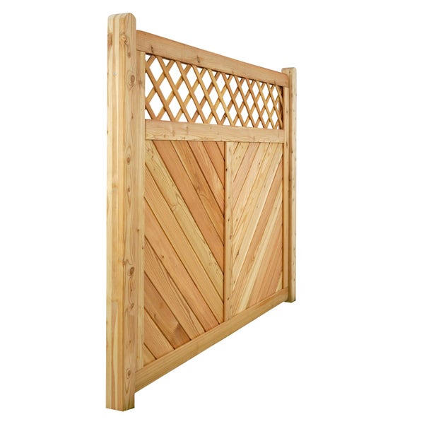 Holzzaun mit Rautenmuster