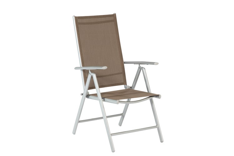 Amalfi Gartensessel, klappbar, Rückenlehne verstellbar, 2er Set, taupe