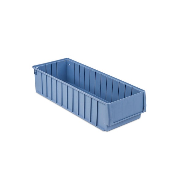 PROREGAL SparSet 5 x Regalkasten 600 BH Mit Etikett und Schutzhaube HxBxT 14 x 23,4 x 60 cm 15,4 Liter Sichtlagerkasten Sortimentskasten