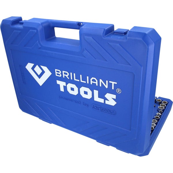 Brilliant Tools Werkzeugkoffer mit Steckschlüsselsatz