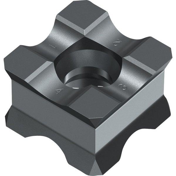 Wendeplattendrehmeißel mit vier Schneidkanten