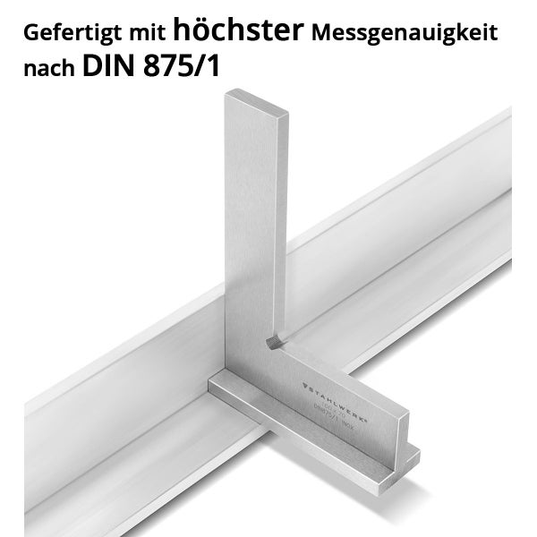 Stahlwerks Winkelanschlag gemäß DIN 875/1
