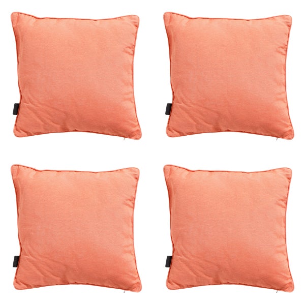Dekokissen Panama Flamme orange - Ca. 60x60 cm - 4er-Set