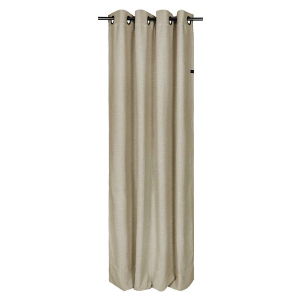 Gardine mit Ösenaufhängung an Gardinenstange