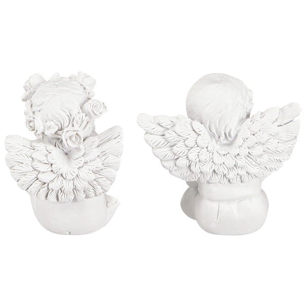 Zwei Engel Figuren von hinten