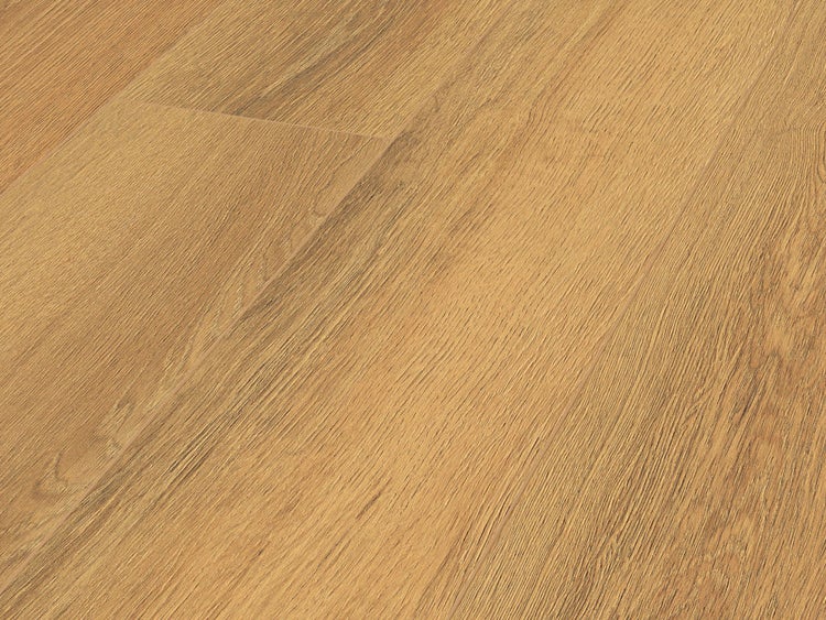 Laminatboden in Eichenoptik mit detaillierter Holzmaserung