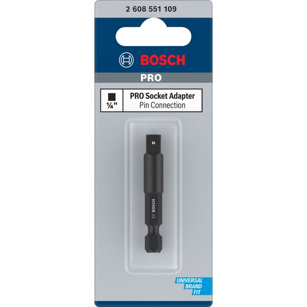 Bosch PRO Socket Adapter mit Stiftverbindung 1/4 50 mm - 2608551109