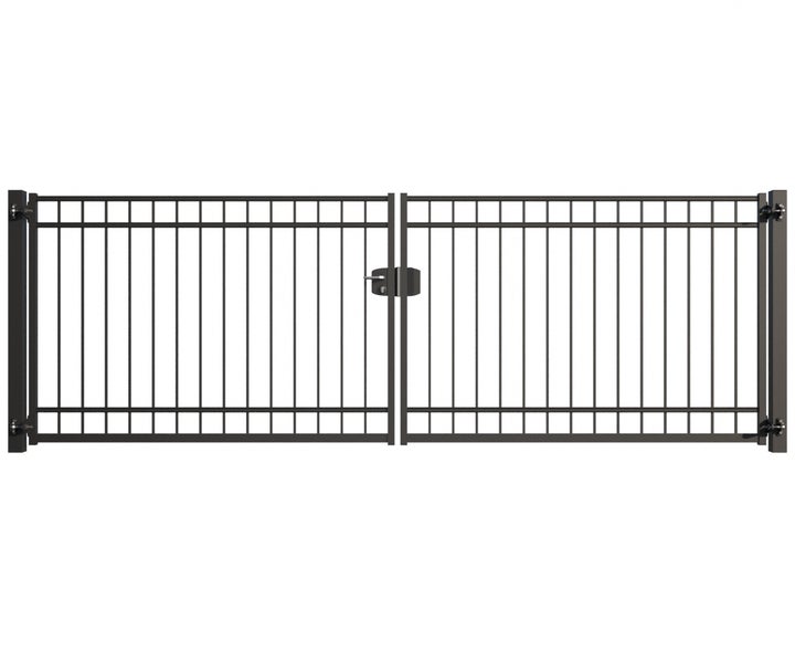 Doppeltor aus Metall für den Garten