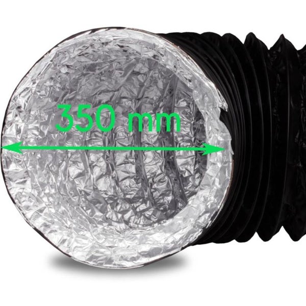 Combiflexrohr 350mm – 1 Meter flexibler Abluftschlauch für Klimageräte, Growboxen & mehr – Robuste Aluminium-Innenbeschichtung, Feuerfest & Extra Stabil