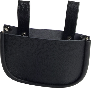 JOB Nageltasche WOTAN Leder schwarz - einfach