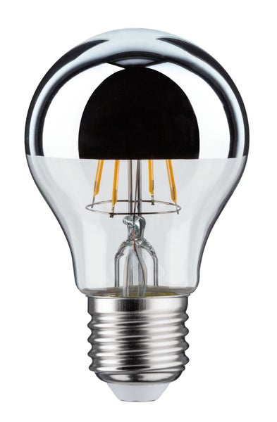 Modern Classic Edition Standard 230V LED Birne Kopfspiegel E27 580lm 4,8W 2700K Kopfspiegel Silber