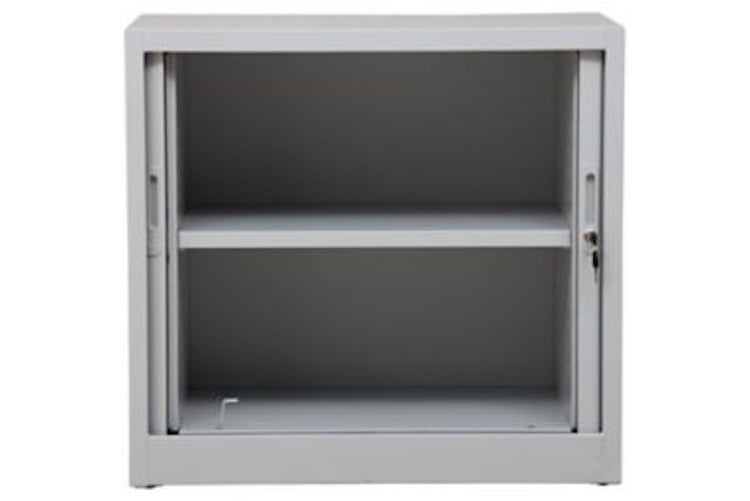 PROREGAL Rollladenschrank Weasel 2 Ordernhöhen HxBxT 75 x 80 x 46 cm Grau