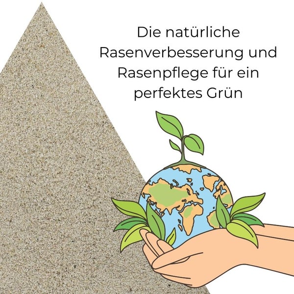Rasensand 25 Kg Quarzsand Rasen Gartensand 25kg Rasenpflege Grassand Wurzelaktivator Quarzsand Pflanzen Natürliche Rasenverbesserung
