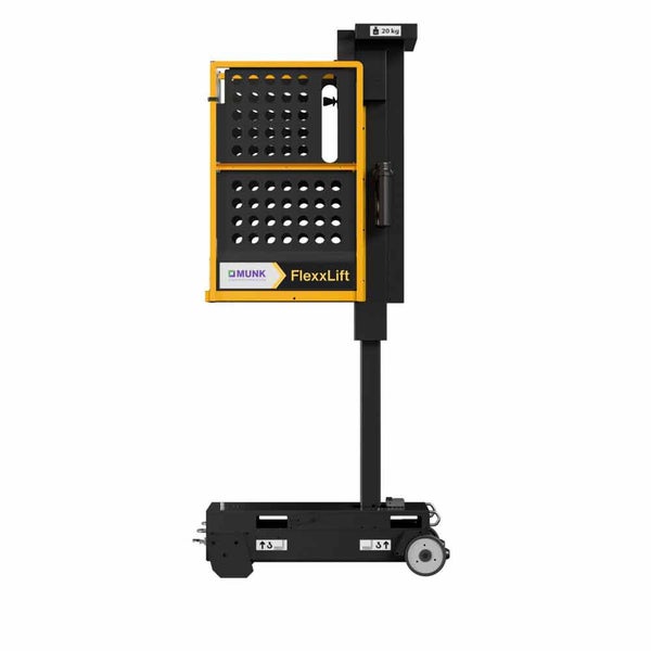 Munk FlexxLift mobile Arbeitsbühne mit Arbeitsplattform auf Rollen.