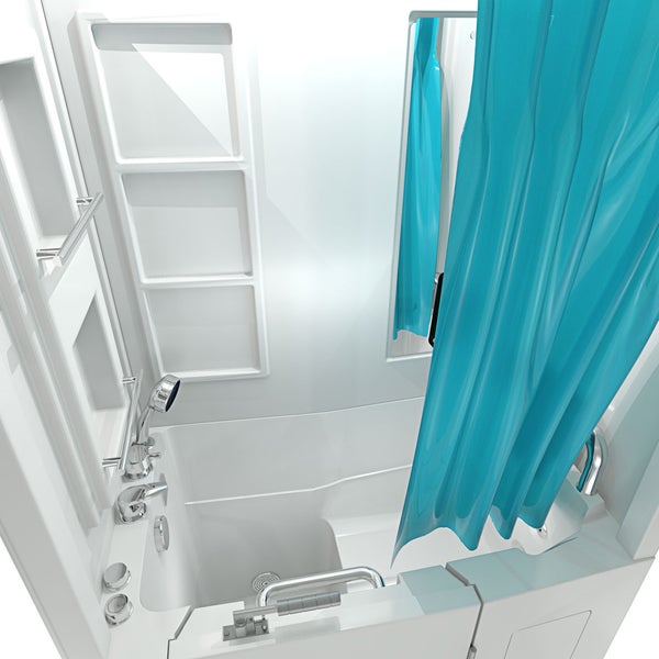 Seniorendusche Wanne Whirlpool S08D-WP-C-R 110x68x205cm