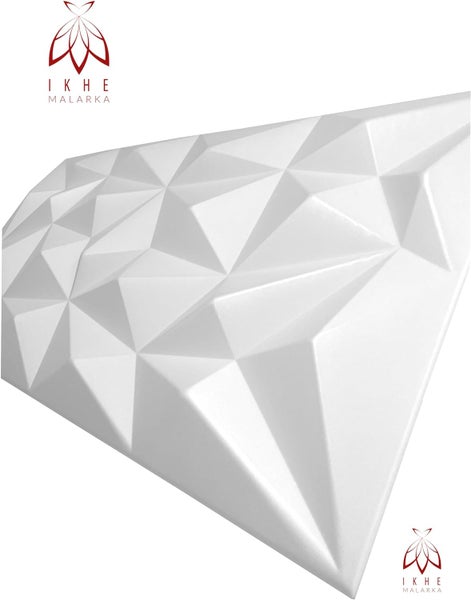 Polystyrol XPS Styropor 3D Paneelen Deckenpaneelen Dekoren 100x50cm 3mm stärke Brillant Weiß