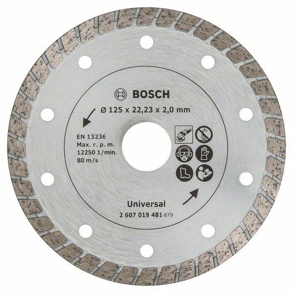 Bosch Diamanttrennscheibe Turbo, Durchmesser: 125 mm - 2607019481